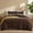Brown01, variant on Striped Comforter Set Queen Size Striped Bedding Set Soft Velvet Feel Fluffy Flannel Bedding 3 Pcs Modern Stripes Pattern Queen Size Bed Set for All Seasons 1 Comforter 2 Pillowcases 250g Microfi