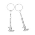 thumbnail image 6 of Zinc Alloy Caliper Keychain with Movable Pendant for Key Holding Silver 2pcs, 6 of 8