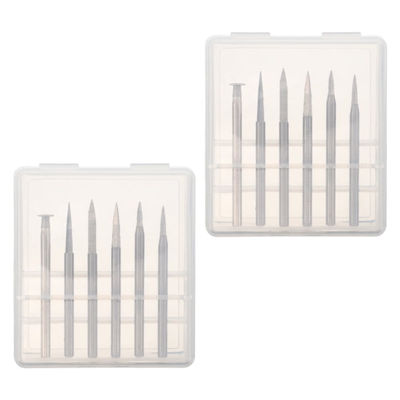 WEUVEB 12Ud Accesorios De Brocas Para Tallado Y En Madera Color Plata Resistente