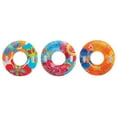 thumbnail image 3 of Intex Groovy Color Inflatable Tropical Flower Transparent Tube Raft (color may vary), 3 of 4