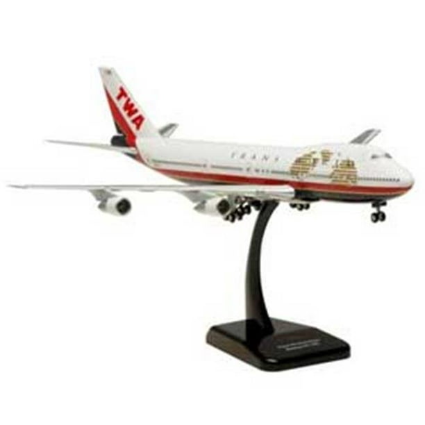 1-200 HG0229G Hogan Wings Commercial Models 1-200 TWA 747-100 Numéro de Registre N93108 avec Engrenage