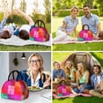 thumbnail image 6 of Pink and Red Checkered Pattern Insulated Lunch Bag,Leakproof Large Capacity Lunch Box for Work,Picnic or Travel,11.4 X 6.7 X 8.3 Inches, 6 of 6