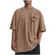thumbnail image 2 of Tops para hombre, blusas y camisas de cuello redondo y manga corta para hombre, camisetas deportivas informales con estampado desgastado para hombre, blusas de cuello redondo y manga corta para hombre, 2 of 5