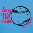 thumbnail image 3 of CafePress - I Know I Play Like A Girl Women's Dark T Shirt - Women's Traditional Fit Dark T-Shirt, 3 of 4