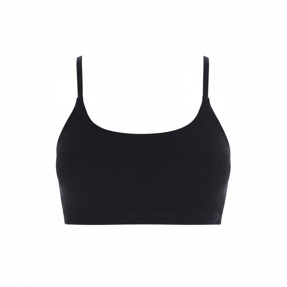 Top Corto Marel para Mujer, Seamless, Negro Talla G