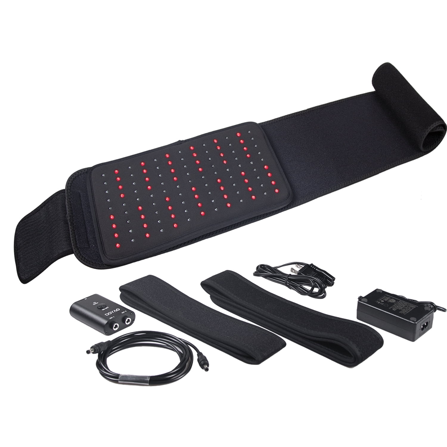 DGXINJUN Portable Red & Infrared Light Belt – Dual Light Muscle Relaxation, Comfortable Home/Office Use