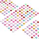 thumbnail image 1 of Uxcell 455 Pcs Pegatinas de Gemas para Manualidades, 5 Hojas de Pegatinas de Gemas Brillantes Autoadhesivas, Multicolor, 1 of 5