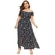 thumbnail image 1 of Floerns Vestido largo acampanado con hombros descubiertos y estampado floral bohemio para mujer Zhivalor WMZL-2057-2, 1 of 6