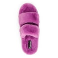 thumbnail image 4 of No Boundaries Women's 2 Band Slippers, Sizes 6-11, 4 of 5