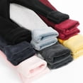 thumbnail image 5 of Uccdo 2-11Y Girls Warm Thicken Fleece Lined Leggings Toddler Big Girl Winter Solid Color Tights Skinny Pants, 5 of 7