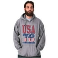 thumbnail image 4 of Patriotic USA 76 American Flag Hoodie Sweatshirt Women Men Brisco Brands S, 4 of 6