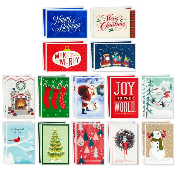Boîte de cartes variées de Noël, Image Arts, moments joyeux (paquet de 28 cartes et enveloppes)