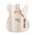 thumbnail image 1 of Wooden Electric Guitar Body Replacement for TL Style Poplar Wood Unfinished Stringed Instrument Body, 1 of 7