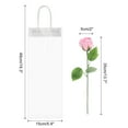 thumbnail image 2 of Uxcell Artificial Roses Flower, Faux Flower Gifts 40cm x 5cm for Valentine's Day, Anniversary, Pink, 2 of 5