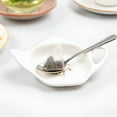 thumbnail image 4 of Ceramic Tea Bag Holder Teapot shaped Teabag Coaster Tray 4.5 inches Spoon Rest with Spoon, 4 of 5