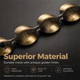 thumbnail image 4 of NOGIS 19.7ft D11mm Upholstery Tack Strip, Brass Decorative Nailhead Trim with Single Tacks, Antique Plated Upholstery Nail Strips Tool for Furniture Sofa Couch Chair Decor (Brass), 4 of 7