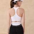 thumbnail image 3 of Sujetador deportivo para mujer, 2 uds., almohadilla extraíble para el pecho, Tops cortos de entrenamiento para Yoga, gimnasio, Fitness, Top Zhivalor BST3006884-2, 3 of 5