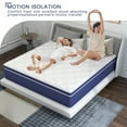 thumbnail image 4 of Twin Mattress, 12 inch Pocket Springs with Gel Memory Foam, Hybrid Mattresses in a Box, 4 of 7