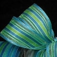thumbnail image 2 of The Ribbon People Green and Blue Contemporary Wired Craft Ribbon 0.5" x 108 Yards, 2 of 2