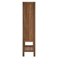 thumbnail image 3 of Capri Tall Wood Grain Standing Storage Cabinet in Walnut, 3 of 9