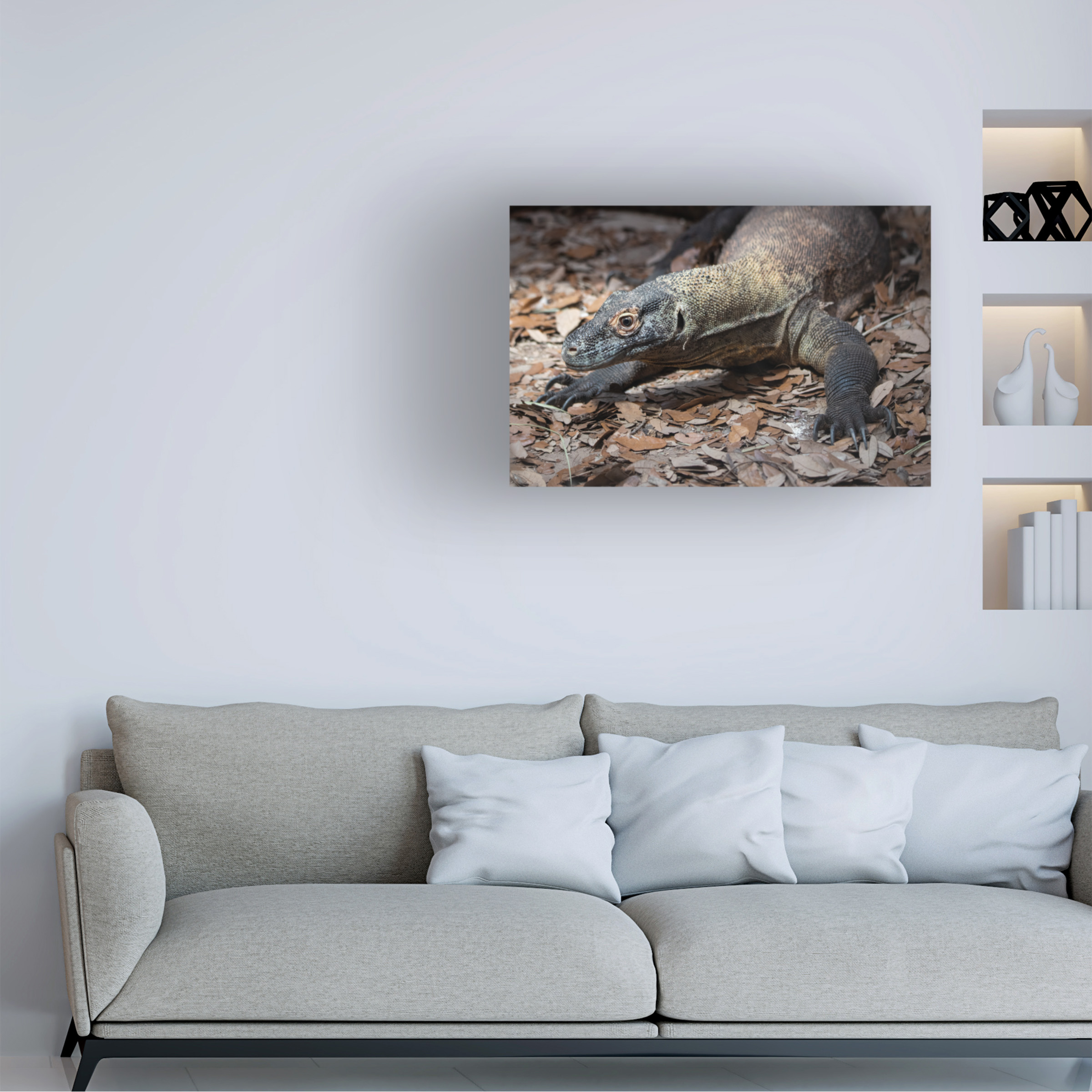 Robert Michaud 'Komodo dragon' Canvas Art