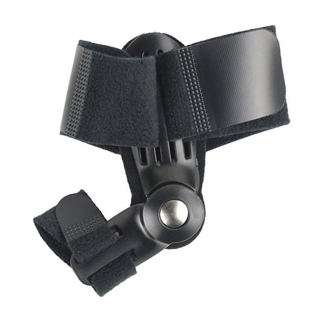 Corrector Nocturno y Diurno para Juanetes, Alineador de Dedos con Protección, Ajustable y Reutilizable, Diseño de Bisagra Metálica, Color Negro, Ideal para Hombres y Mujeres.