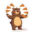 thumbnail image 6 of cartoon Bear Pizza Theme Stickers, Waterproof Bear Pizza Theme Sticker for Water Bottle Laptop Phone Cases Planner Skateboard Luggage Helmet Party Favor Decor, Ideal for Adults Teens Teacher Rewards, 6 of 9