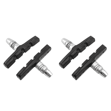 4Pair Bike Brake Pads Bicycle V Brake Pads for 451/20 Inch /18 Inch /16 Inch /14 Inch /24 Inch /26 I Black rubber metal