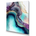 thumbnail image 2 of DESIGN ART Designart "Blue Purple Abstract Geode Iii" Abstract Marble Canvas Prints 24 in. wide x 32 in. high, 2 of 5