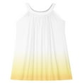 thumbnail image 5 of QTOCIO Toddler Girls Dresses, Baby Girl Summer Clothes, Kids Girls Cute Gradient Sleeveless Camisole Dress A Line Suspenders Wrinkle Dress, Yellow, 9 Years, 5 of 8