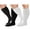 Black White, variant on Plus Size Compression Socks for Women Men 20-30 mmHg 2xl 3xl 4xl , Wide Calf High Tights Long SocksStockings Best Support for Circulation, Running