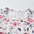 thumbnail image 4 of Conjunto De 3 Piezas De Ropa Para Bebé, Camisa Floral Con Volantes, Pantalones, Diadema (Rosa 18-24 Meses), 4 of 5