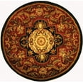 thumbnail image 2 of SAFAVIEH Classic Kirsteen Oriental Wool Area Rug, Red/Black, 3'6" x 3'6" Round, 2 of 11