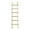 Brown, variant on Decorative Vertical Ladder with Towel Rack Design for Blankets - Slim Storage Stand with Hooks for Bedroom or Living Room - Classic Textile Display Accent for Home Decor Ladder - 76", Black