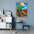 thumbnail image 7 of Diamond Art Kit for Adults, Cactus Desert Sun Stained Glass Diamond Painting for Adults Beginners, DIY Diamond Art Painting Kits, 5D Diamond Painting Crafts for Home Decor 12x16 Frameless, 7 of 7