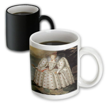 

3dRose Elizabeth I of England The Ditchley Portrait by Marcus Gheeraerts the Younger - Magic Transforming Mug 11-ounce