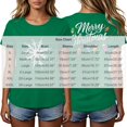 thumbnail image 5 of gbyLJF Women's Merry Christmas T Shirt Snowflake and Lights Double Sided Graphic Tops Ugly Short Sleeve Tee for Party Holiday, 5 of 5