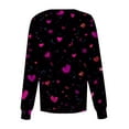 thumbnail image 3 of Valentines Scrub Jackets for Women Plus Size Hoilday Button Snap Front Cute Valentine Love Printed Scrub Tops Loose Long Sleeve Scrubs Nursing Uniform Medical Nurse Workwear with Pockets Black S, 3 of 4