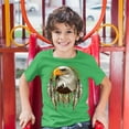 thumbnail image 3 of Tee Hunt Bald Eagle Dreamcatcher Youth T-Shirt Indigenous Native American Heritage Kids, Green, Medium, 3 of 5