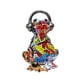 thumbnail image 2 of Estatua de rana Macarena Figura de resina decoración creativa y colorida 13,7 cm x 10,5 cm x 20 cm estilo A, 2 of 8