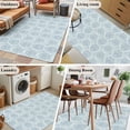 thumbnail image 5 of 3'x5' Area Rugs, Blue Ethnic Indoor Outdoor Area Rug for Living Room Bedroom, Vintage Country Medallion Printed Flower Washable Bathroom Rugs Kitchen Floor Carpet Mats Home Decor Aesthetic, 5 of 8