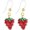 Strawberry, variant on Plastic Earrings for Sensitive Ears Hypoallergenic Hoop Earring Cute Post Studs[h5812]