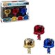 thumbnail image 1 of Pop Funko Heroes Wonder Woman guanteletes paquete de 3 cromados, 1 of 1