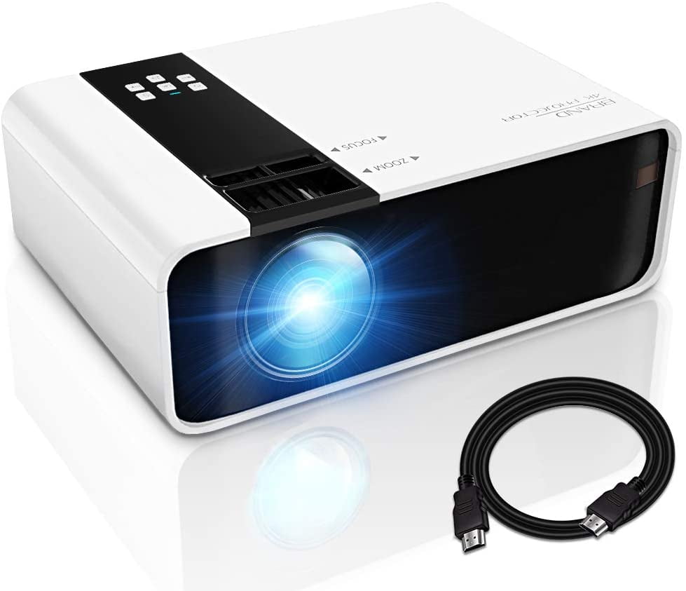 Mini Projector, 1080P HD Supported 4500 Lux Portable Video Projector