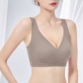 thumbnail image 2 of MDUKONU Bras for Women Women's Super Soft Wireless Lightly Lined Comfort Bra Coffee XL, 2 of 5