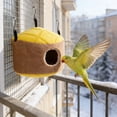 thumbnail image 3 of Cozy Hanging Winter Warm Bird Bed Cage Hut for Small Parrots Conures and Pet Hamsters, 3 of 6