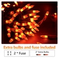 thumbnail image 4 of Luces de Halloween ODEETRONIC naranja, 6,6 m, 100 incandescentes, 4 of 7