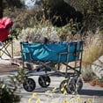 thumbnail image 4 of Mac Sports Chariot de Jardin Utilitaire à Deux Étages Pliable Sarcelle, 4 of 5
