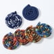 thumbnail image 5 of Qarigey Lazo para el cabello con bloqueo en espiral, flexible, colorido, grueso, incrustado, soportes para cola de caballo larga, lazos para barra de Accesorio para el cabello Azul oscuro Qarigey AP013798-06, 5 of 6