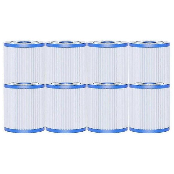 Paquete de 8 filtros para piscina tipo H, compatibles con el cartucho de filtro para piscina Intex 29007E tipo H.